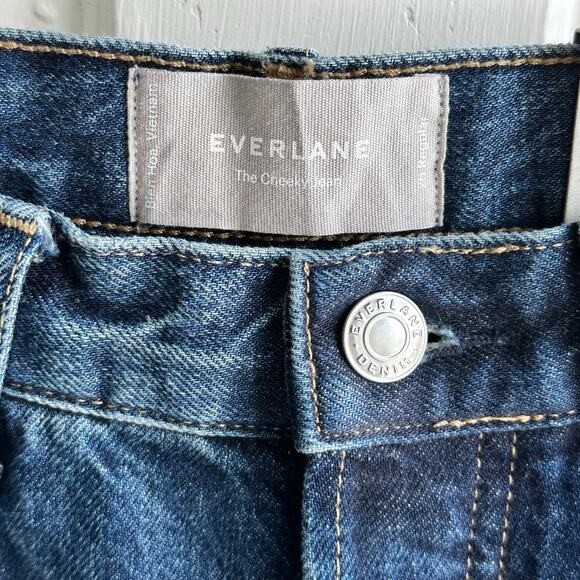 Everlane The 90s Cheeky Jean Straight Leg Ripped Knee NWT - Picture 7 of 11